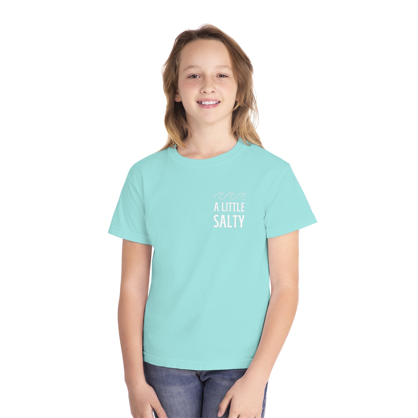 Kids A Little Salty Garment Washed Tee