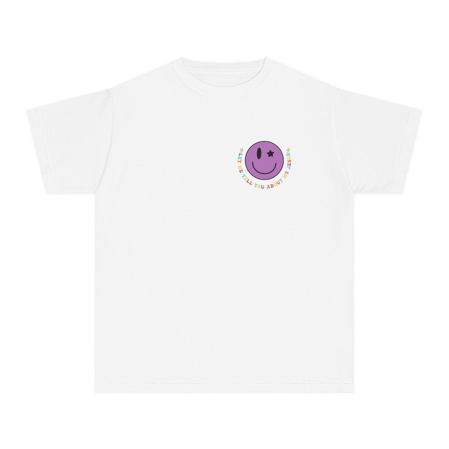 Let Me Tell You About My Jesus Youth Comfort Colors T- Shirt