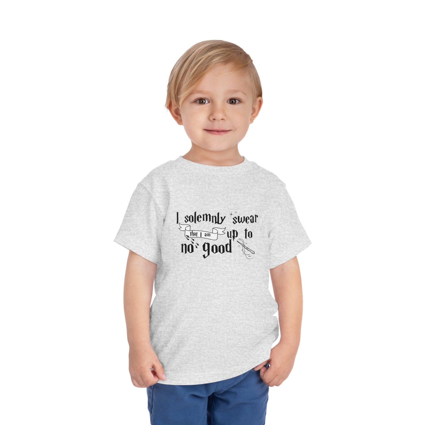I Solemnly Swear I Am Up to No Good Toddler Short Sleeve Tee