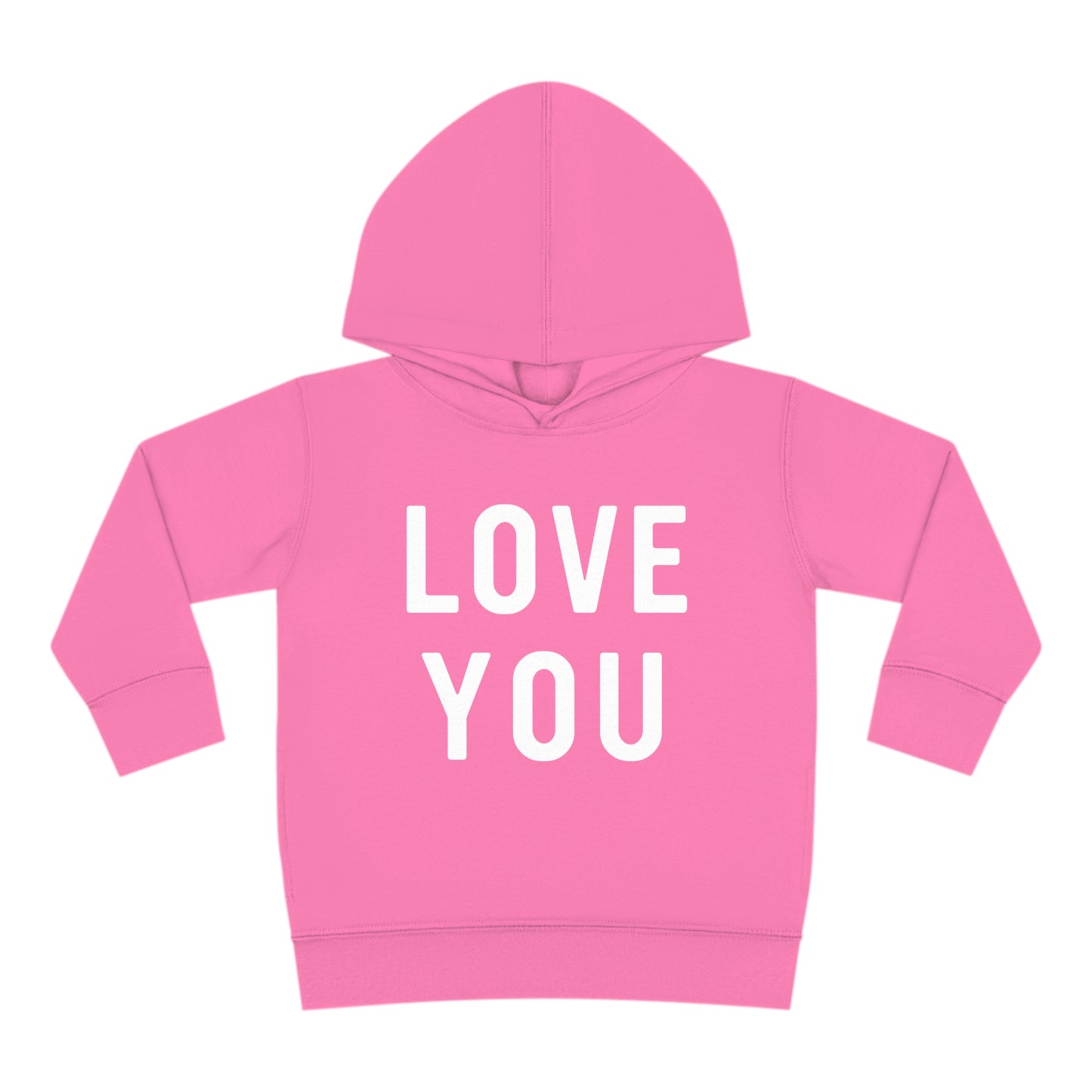 Love You Toddler Pullover Fleece Hoodie
