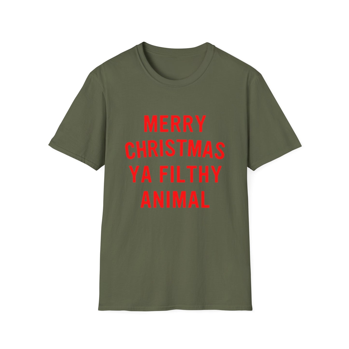 Merry Christmas Ya Filthy Animal Softstyle T-Shirt