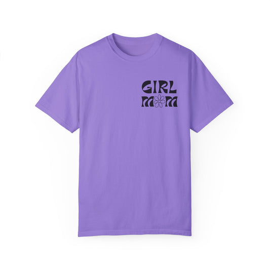 Girl Mom Flower Power Comfort Colors Tee