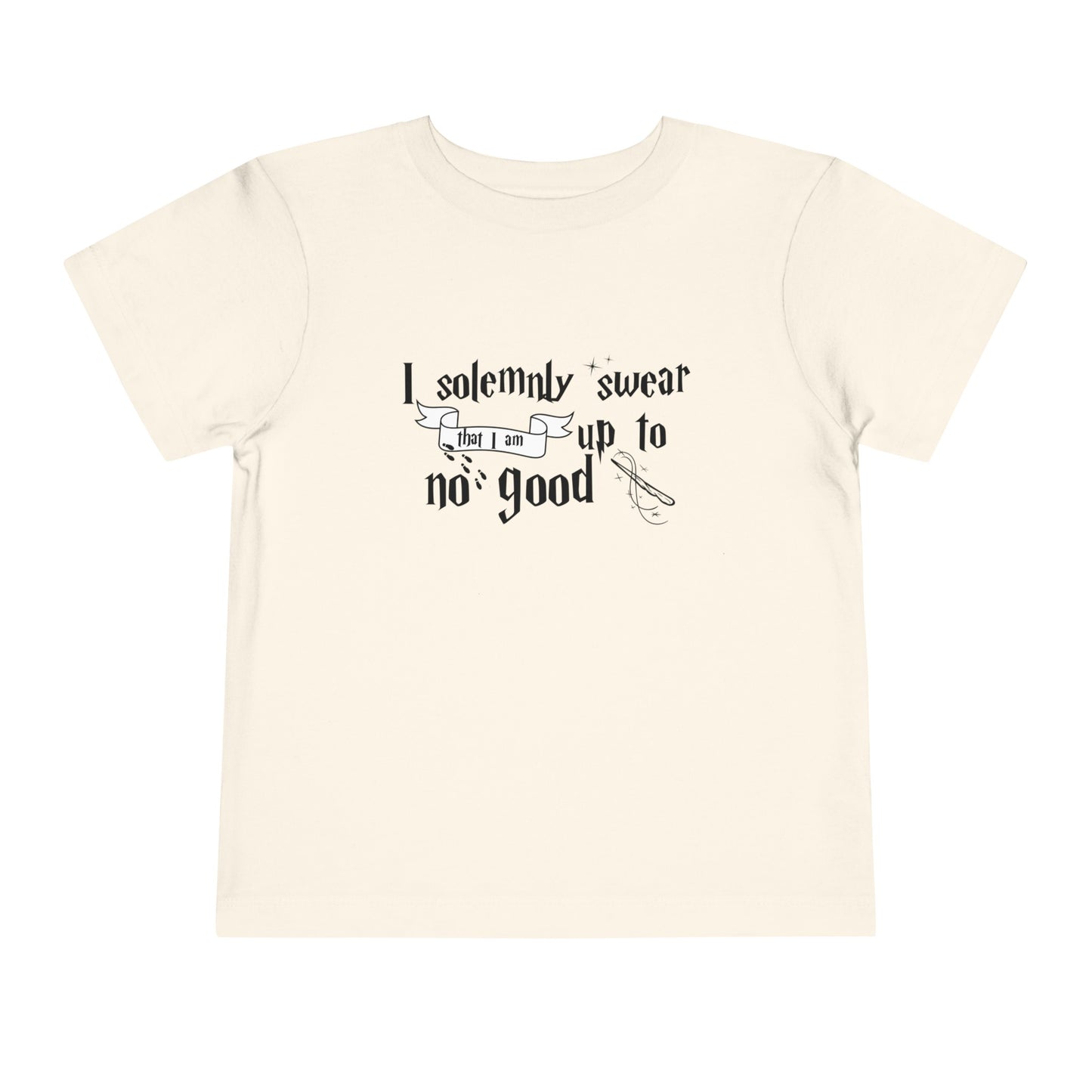 I Solemnly Swear I Am Up to No Good Toddler Short Sleeve Tee