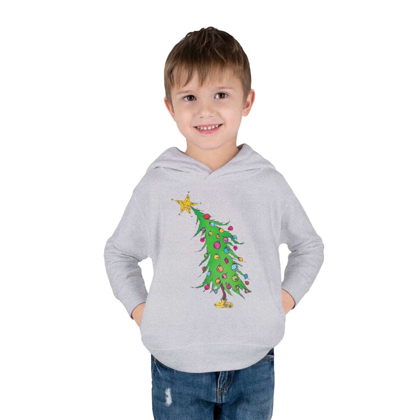 Welcome Christmas Toddler Pullover Fleece Hoodie