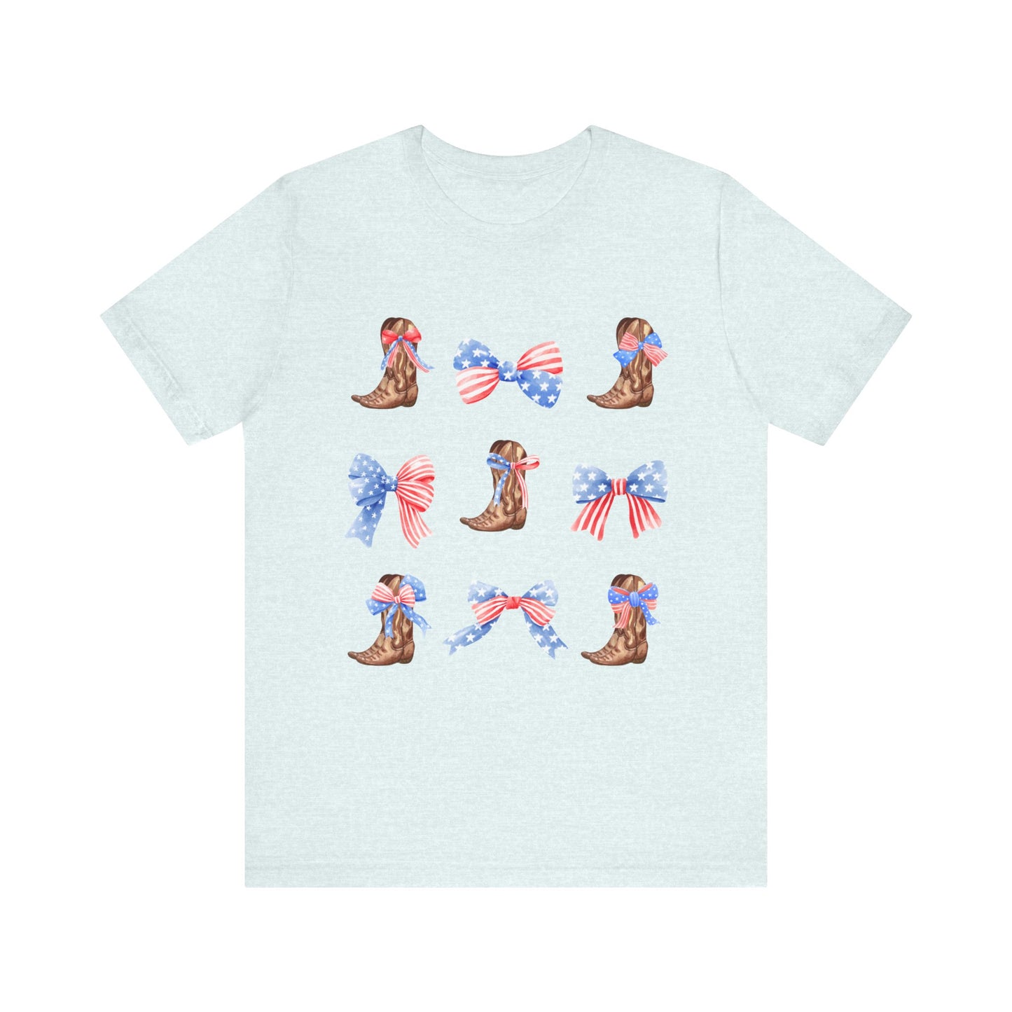 All American Boots & Bows Short Sleeve Tee