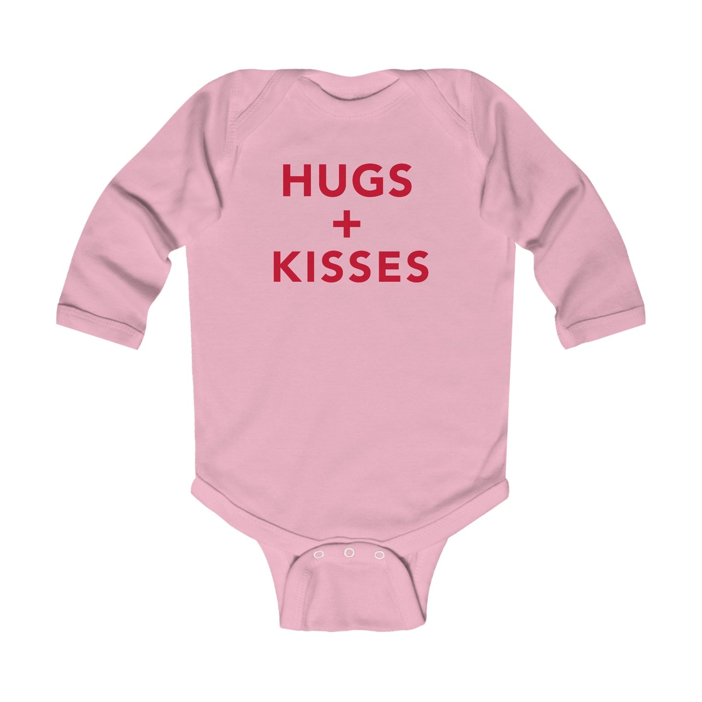 Hugs + Kisses Infant Long Sleeve Bodysuit