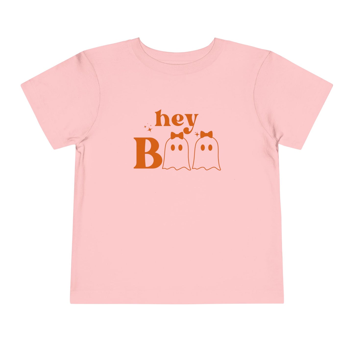 Hey Girly Boo Toddler Girls Short Sleeve Tee