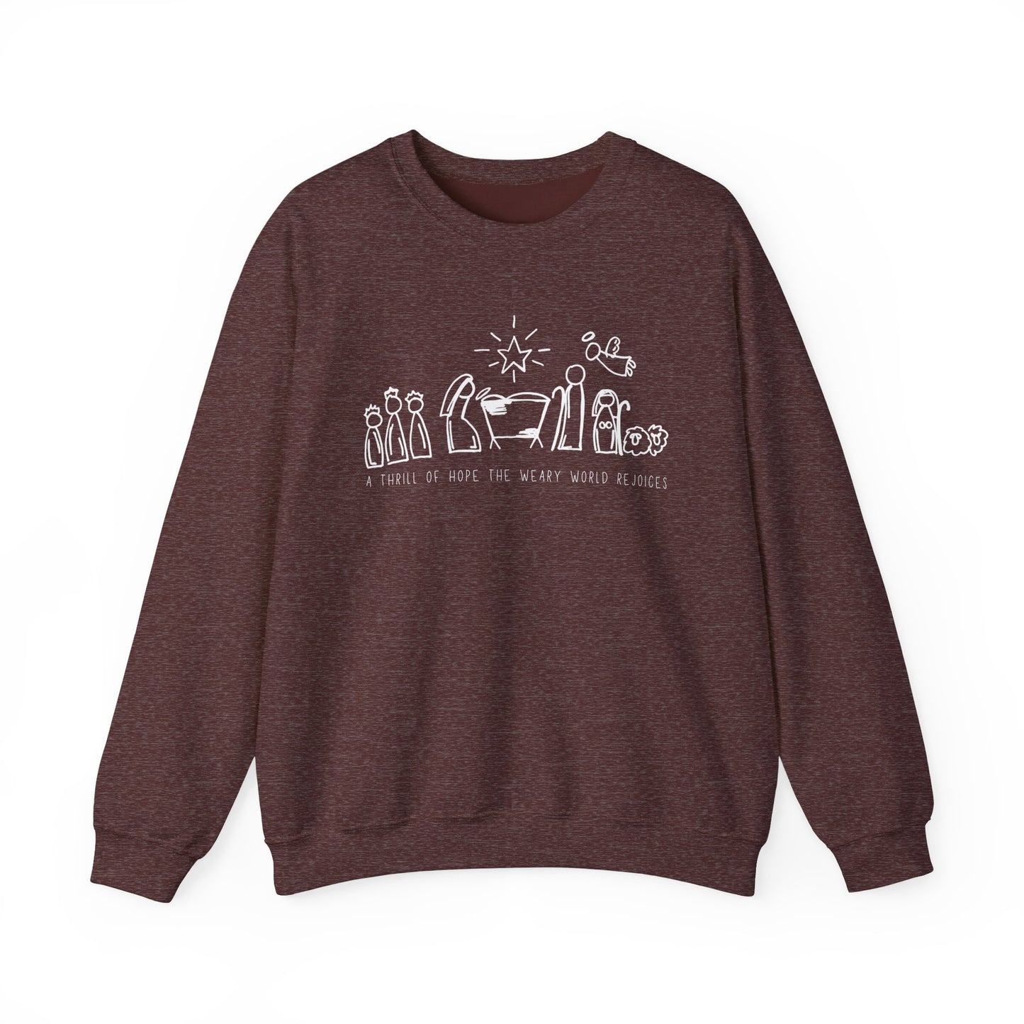 A Thrill of Hope Nativity Crewneck Sweatshirt