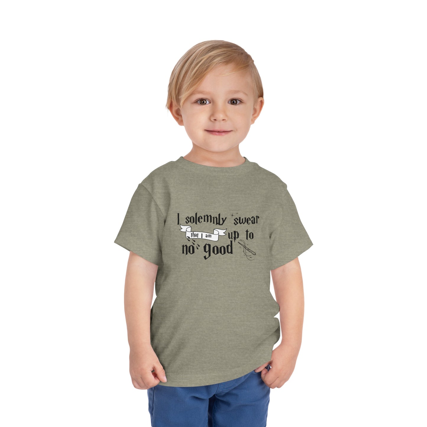 I Solemnly Swear I Am Up to No Good Toddler Short Sleeve Tee