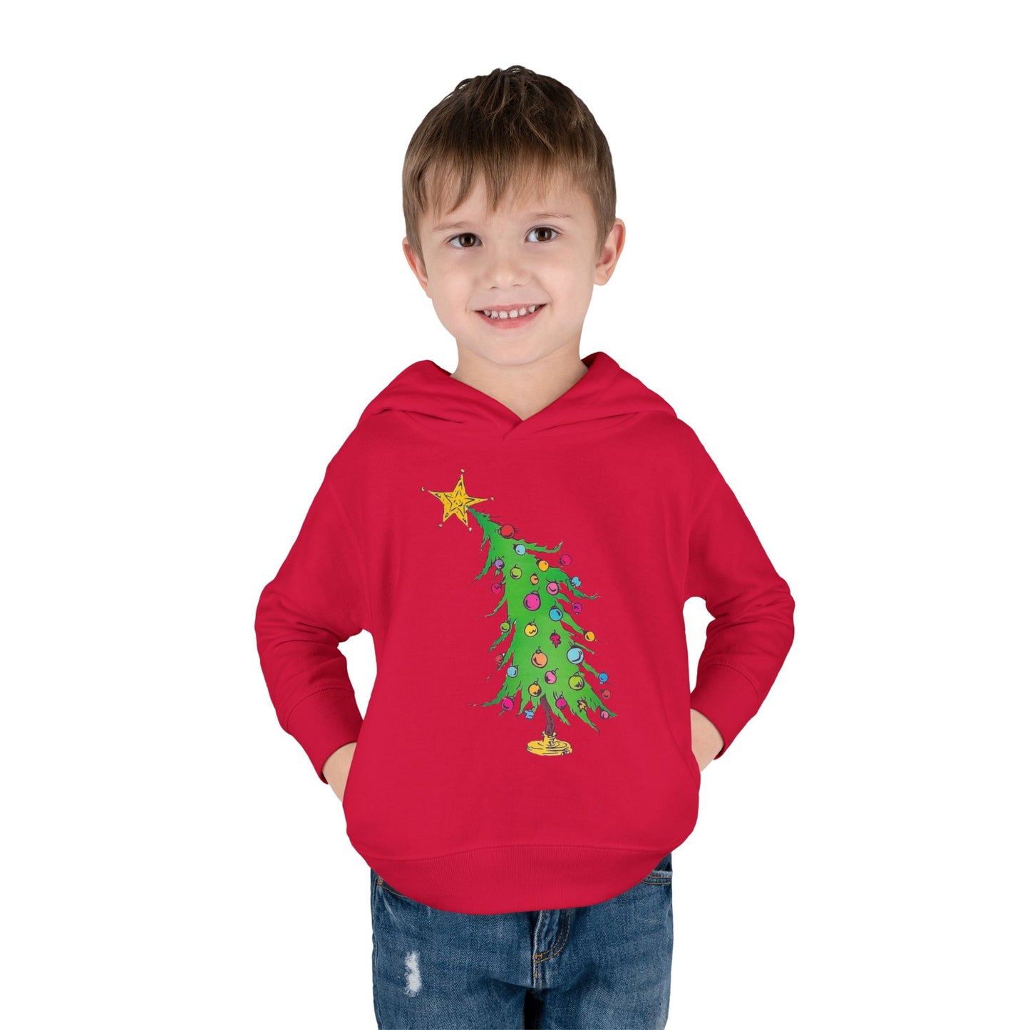 Welcome Christmas Toddler Pullover Fleece Hoodie