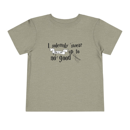 I Solemnly Swear I Am Up to No Good Toddler Short Sleeve Tee
