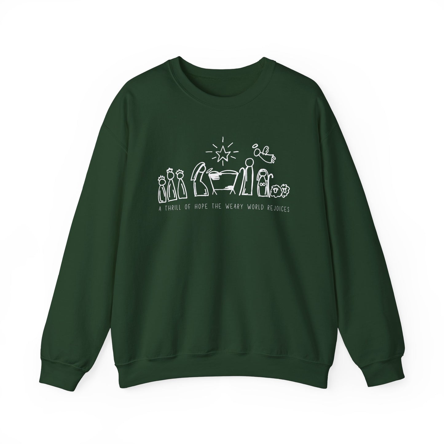 A Thrill of Hope Nativity Crewneck Sweatshirt