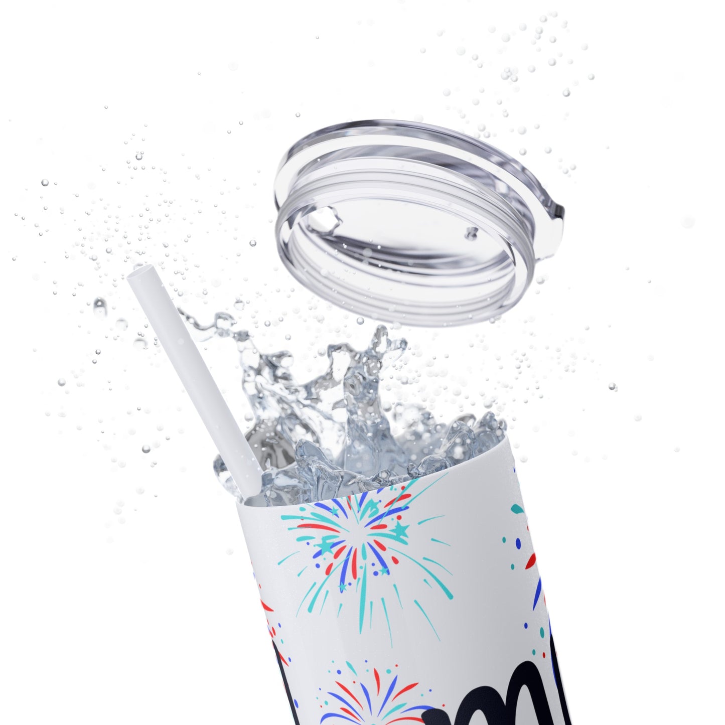 Oh My Stars Skinny Tumbler with Straw, 20oz