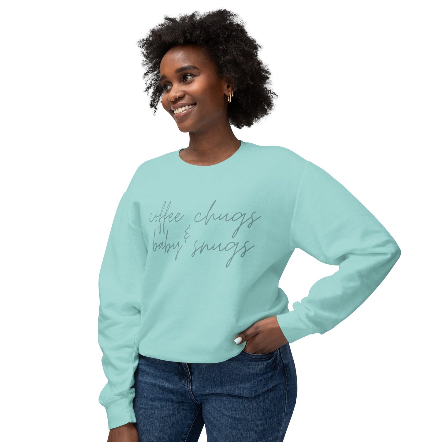 Coffee Chugs & Baby Snugs Crewneck Sweatshirt
