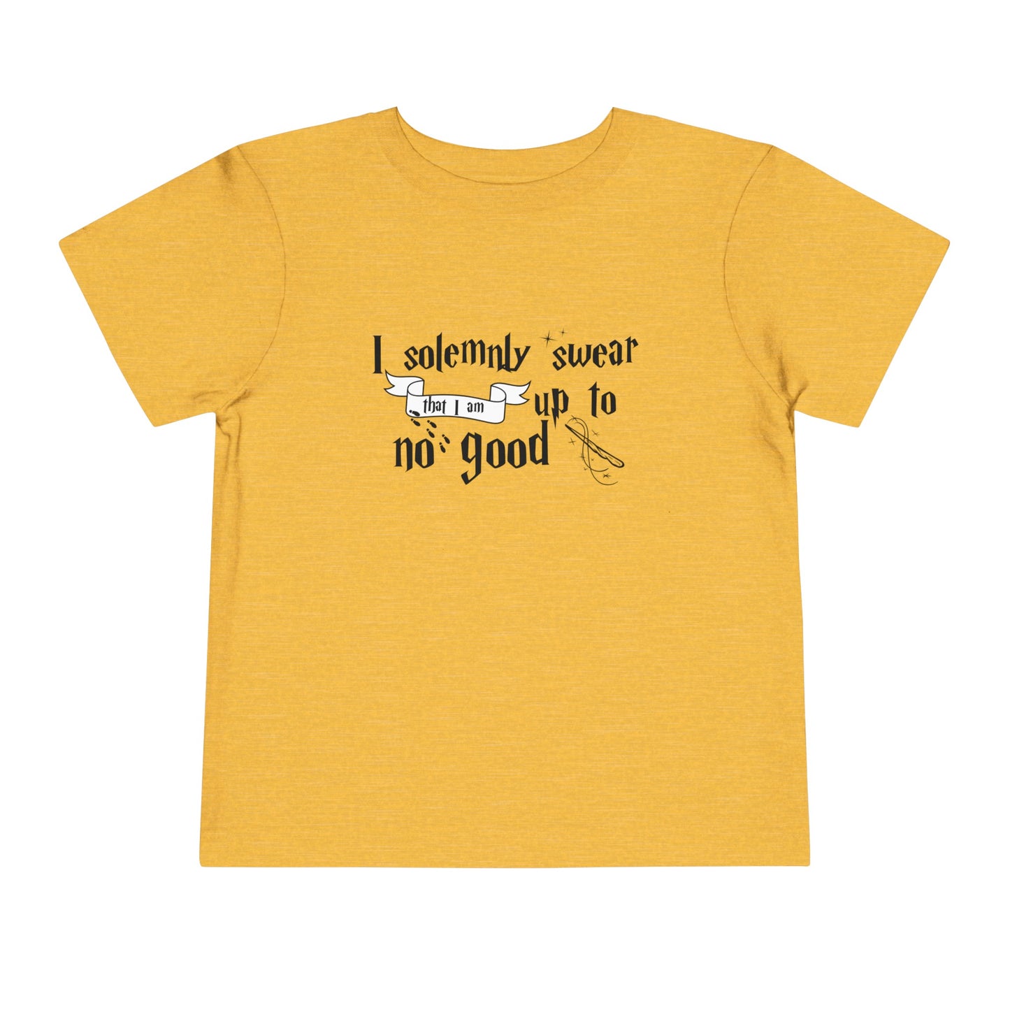 I Solemnly Swear I Am Up to No Good Toddler Short Sleeve Tee
