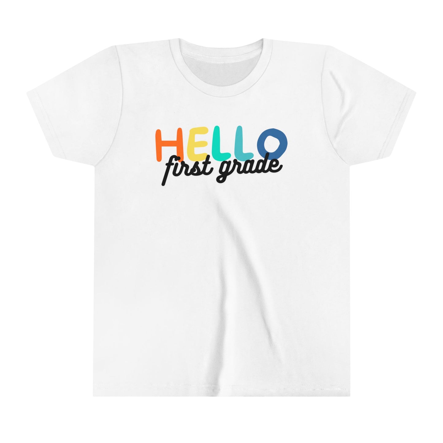 Hello 1st Grade Youth Short Sleeve Tee