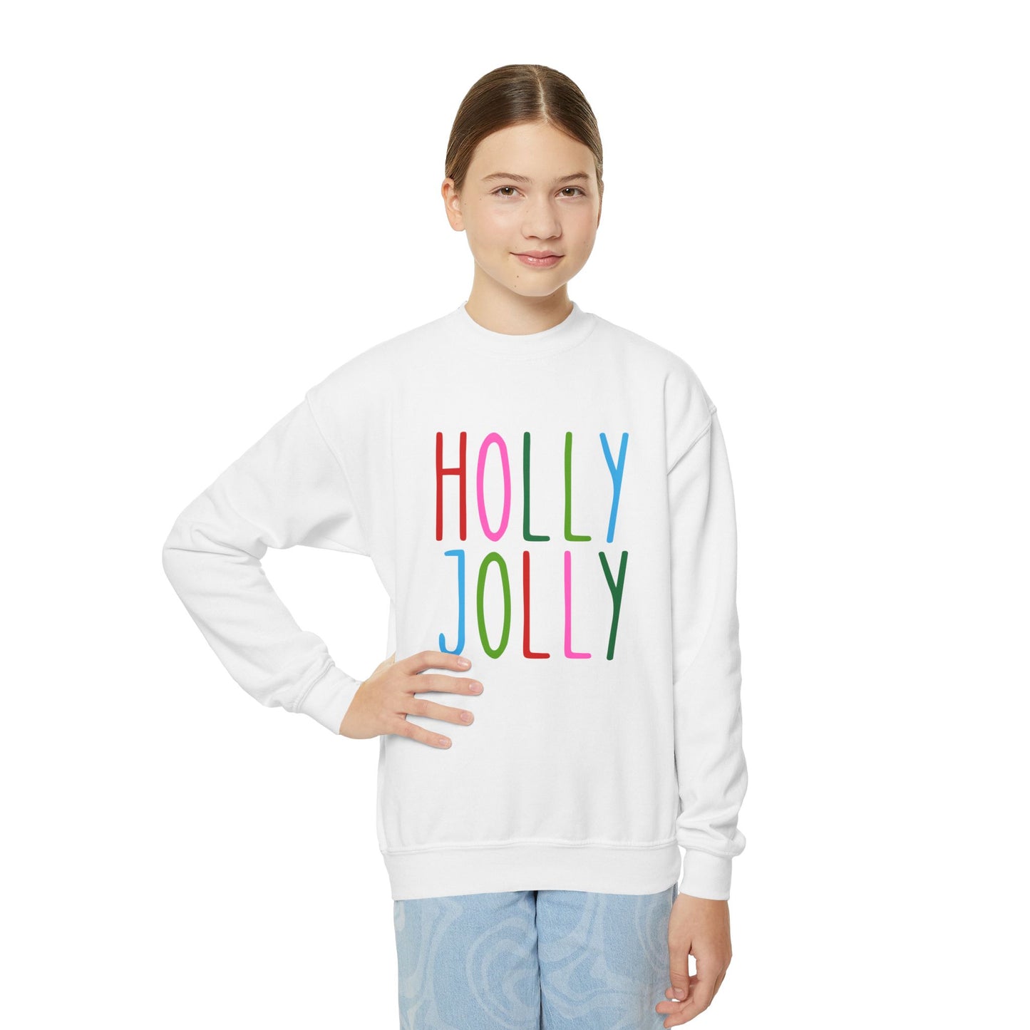 Holly Jolly Youth Crewneck Sweatshirt