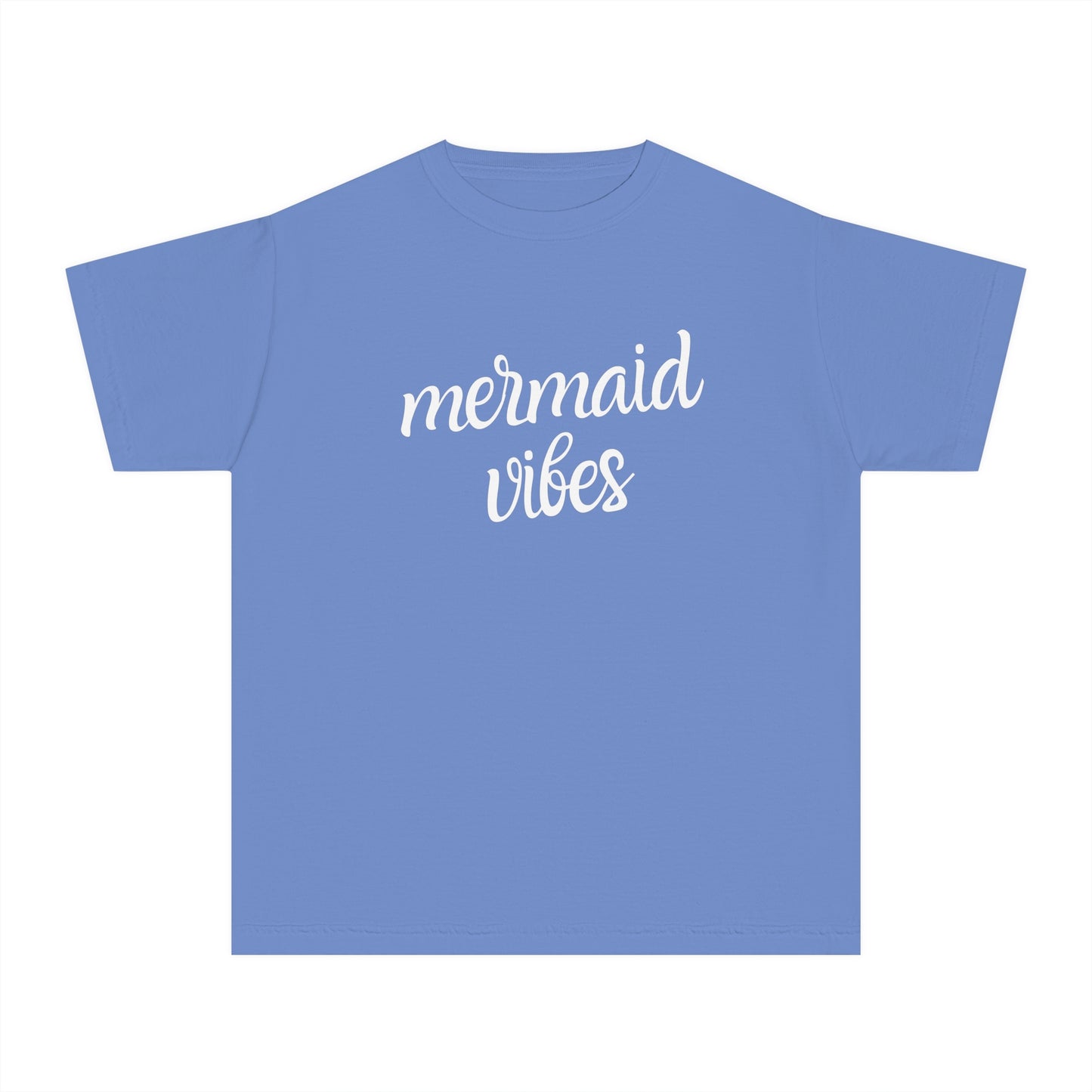 Kids Mermaid Vibes Garment Washed Tee