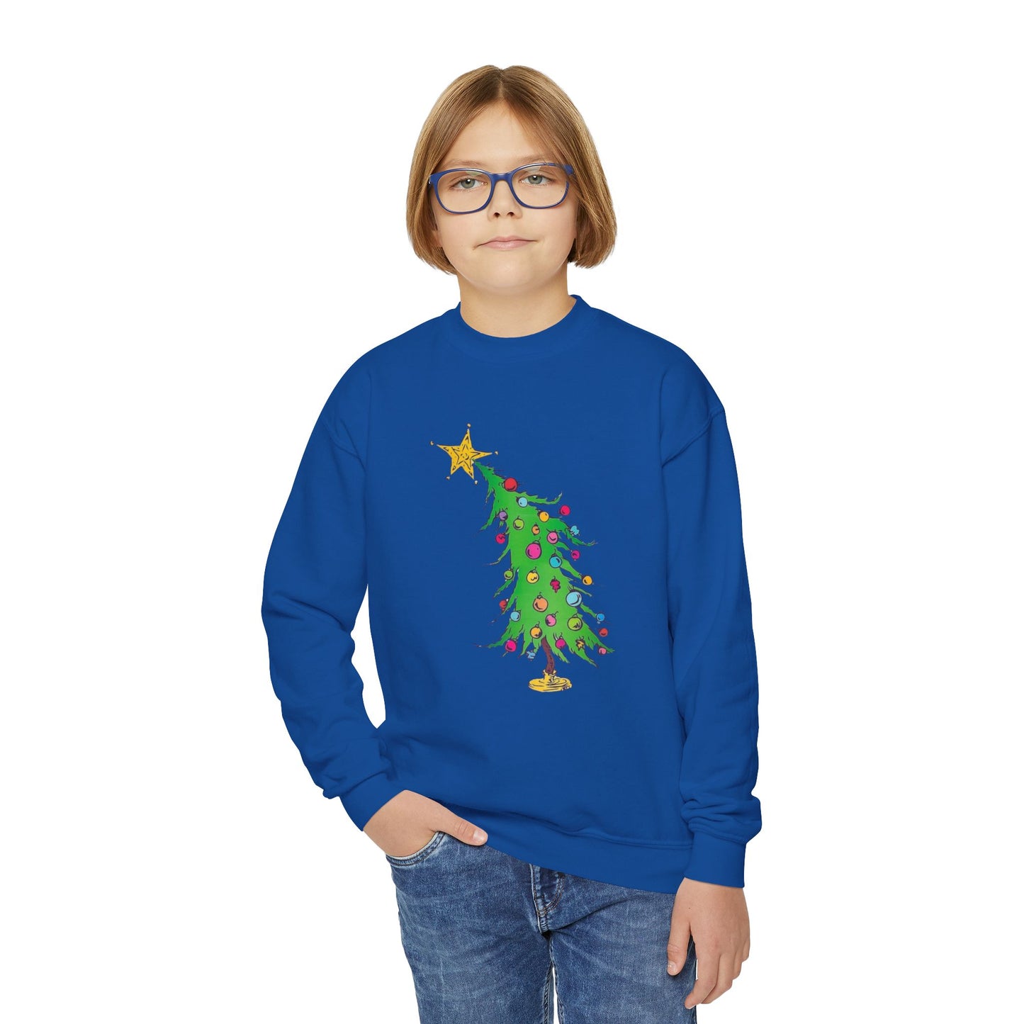 Welcome Christmas Youth Crewneck Sweatshirt