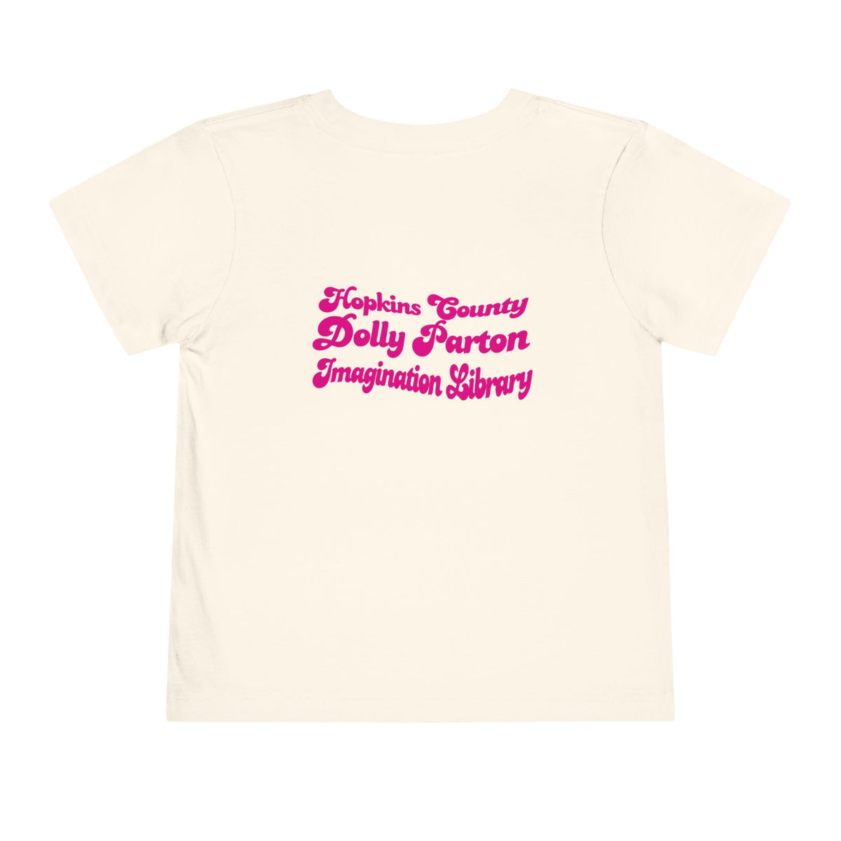 Toddler Tee — "What Would Dolly Read?" Pink Dolly Parton Imagination Library Fundraising Shirt