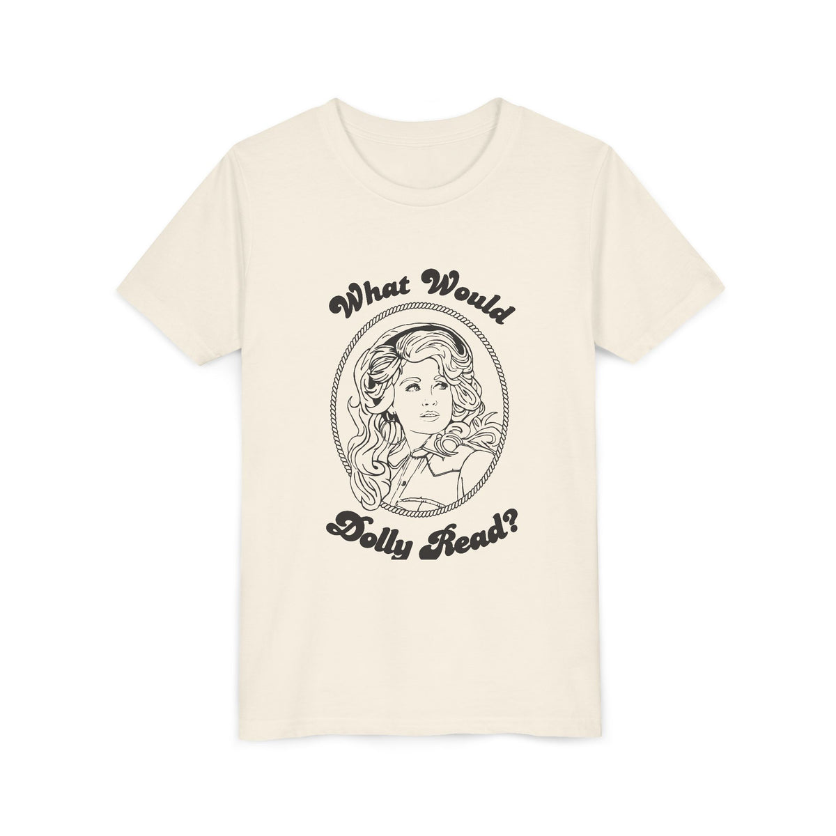 Blue Youth Tee — "What Would Dolly Read?" Dolly Parton Imagination Library Fundraising Shirt