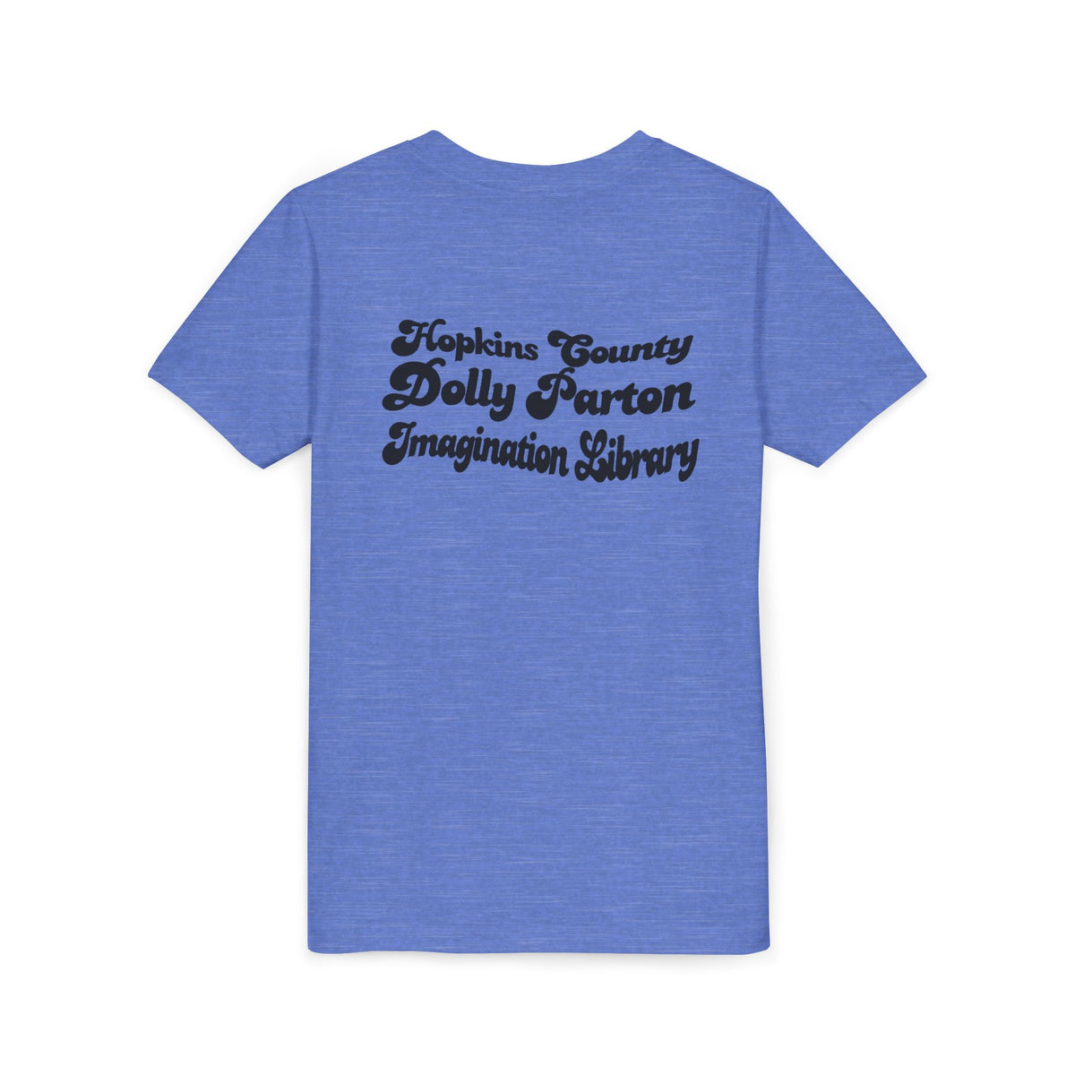 Blue Youth Tee — "What Would Dolly Read?" Dolly Parton Imagination Library Fundraising Shirt