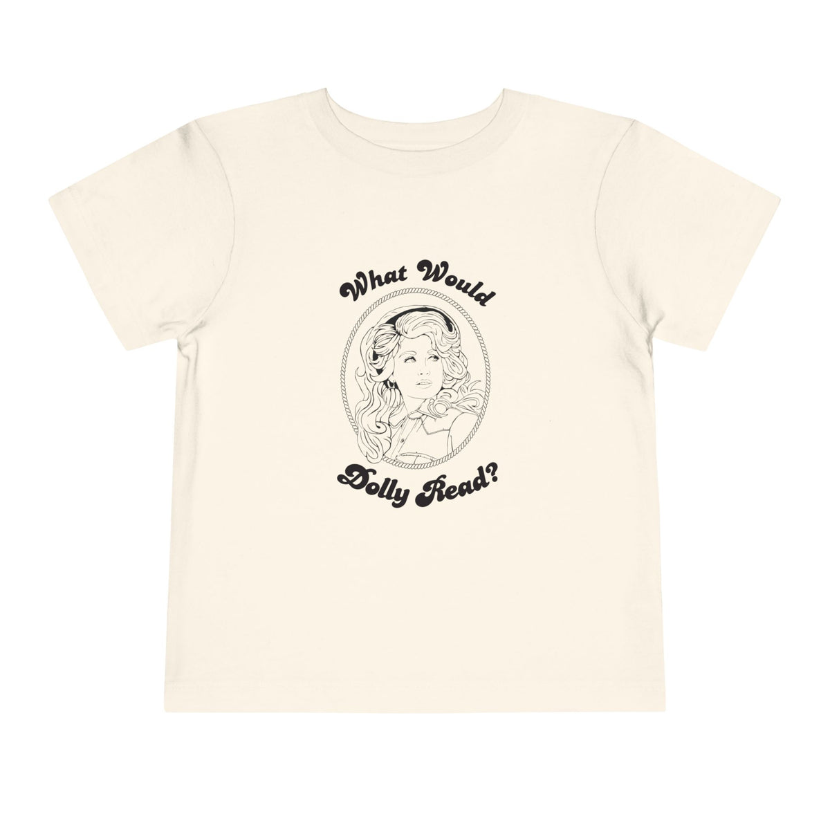 Toddler Tee — "What Would Dolly Read?" Blue Dolly Parton Imagination Library Fundraising Shirt
