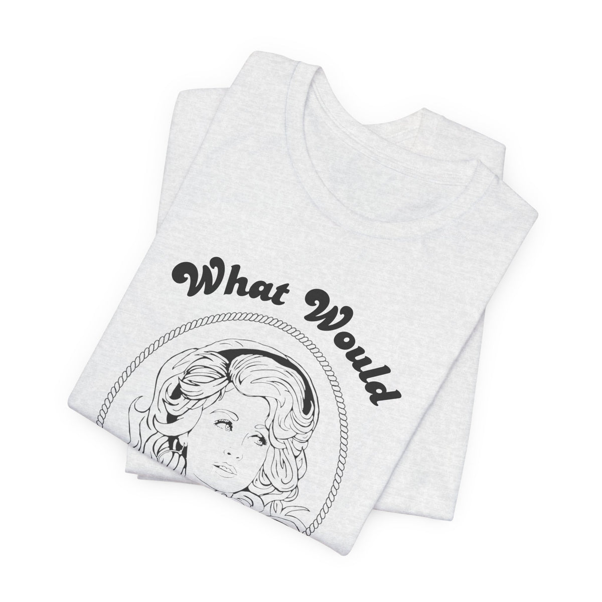 Blue What Would Dolly Read? Tee — Hopkins County Imagination Library Fundraising Shirt