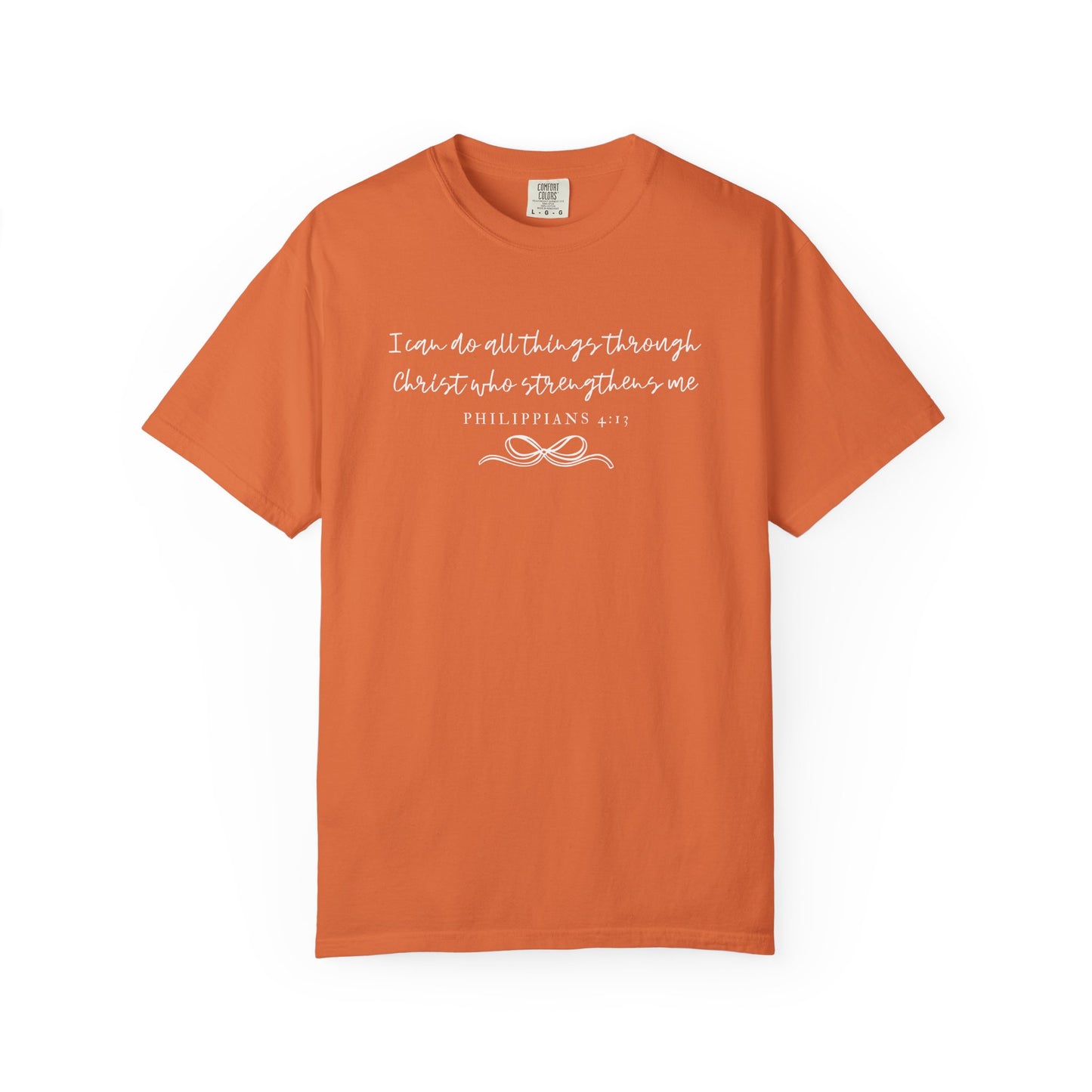 Philippians 4:13 Comfort Christian Tee