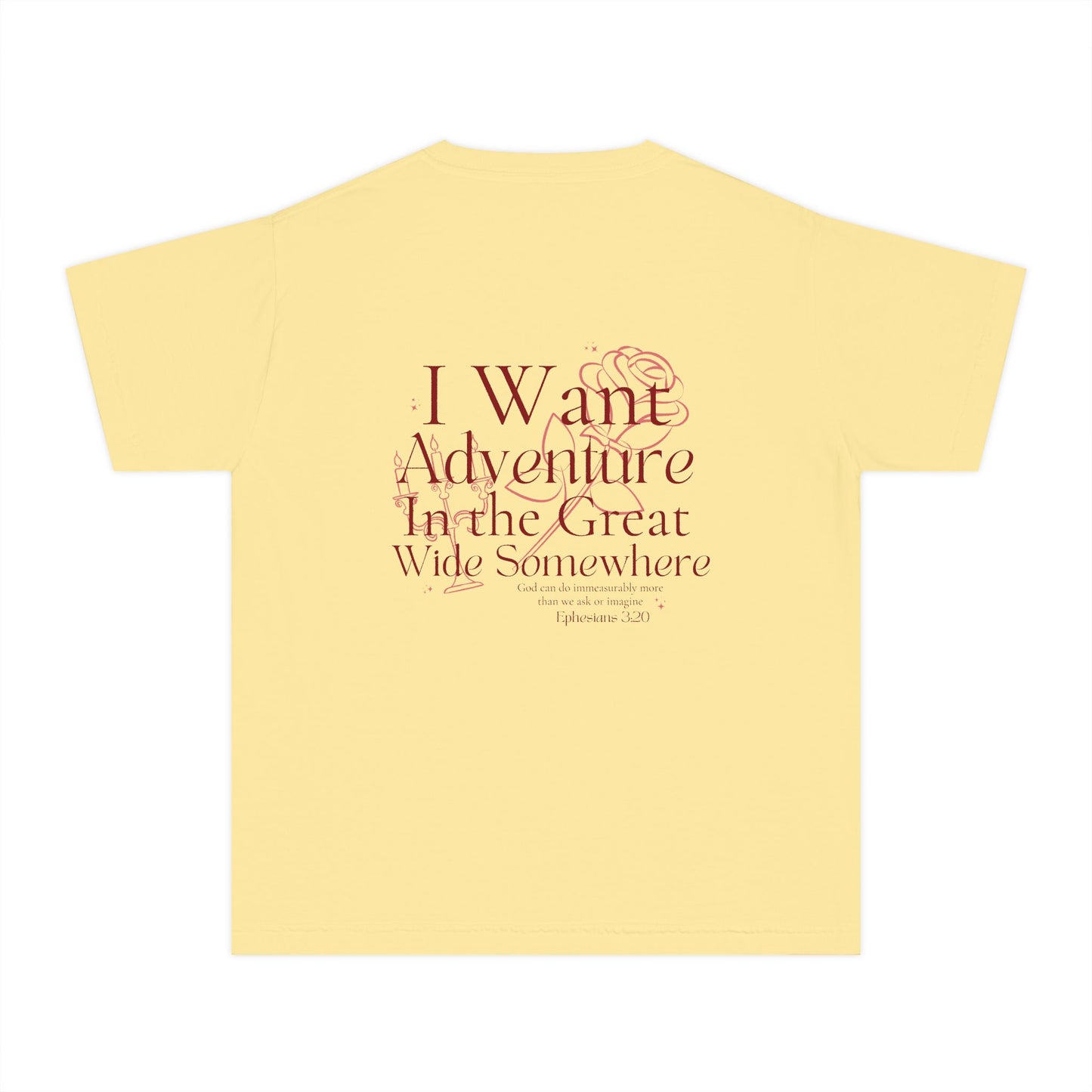 Girls "I Want Adventure" Comfort Tee
