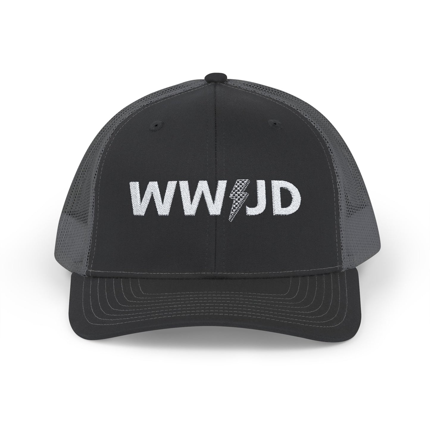 WWJD Snapback Trucker Cap