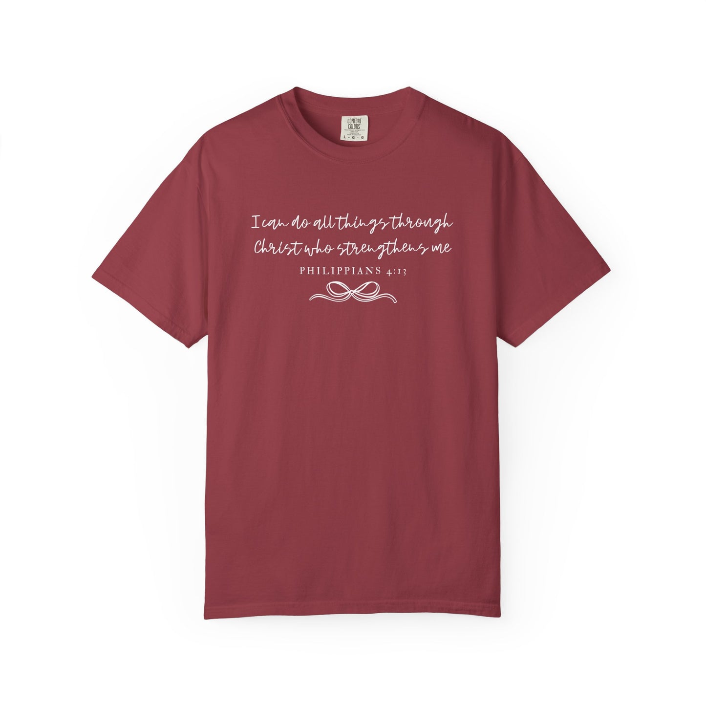Philippians 4:13 Comfort Christian Tee