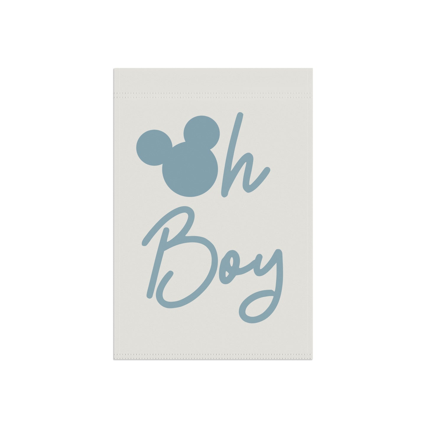 Oh Boy Light Blue Mouse Ears Banner