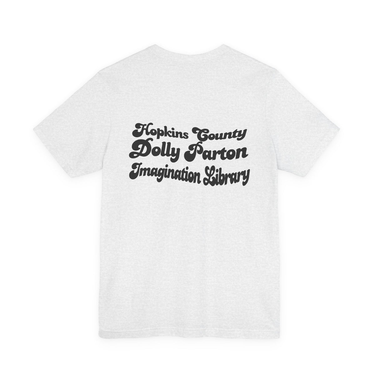 Blue What Would Dolly Read? Tee — Hopkins County Imagination Library Fundraising Shirt