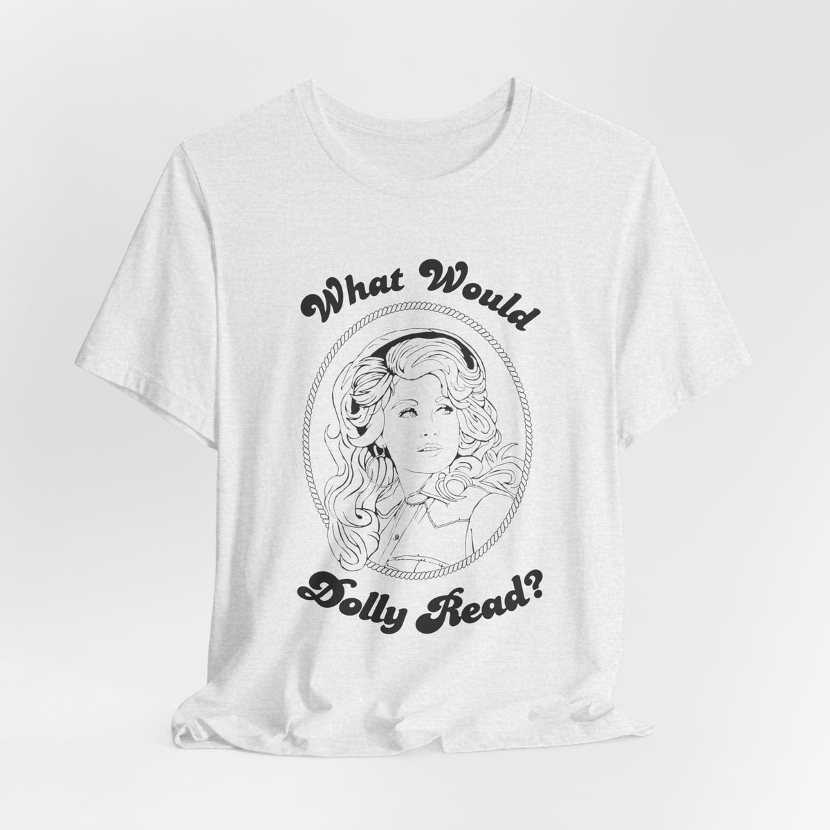 Blue What Would Dolly Read? Tee — Hopkins County Imagination Library Fundraising Shirt