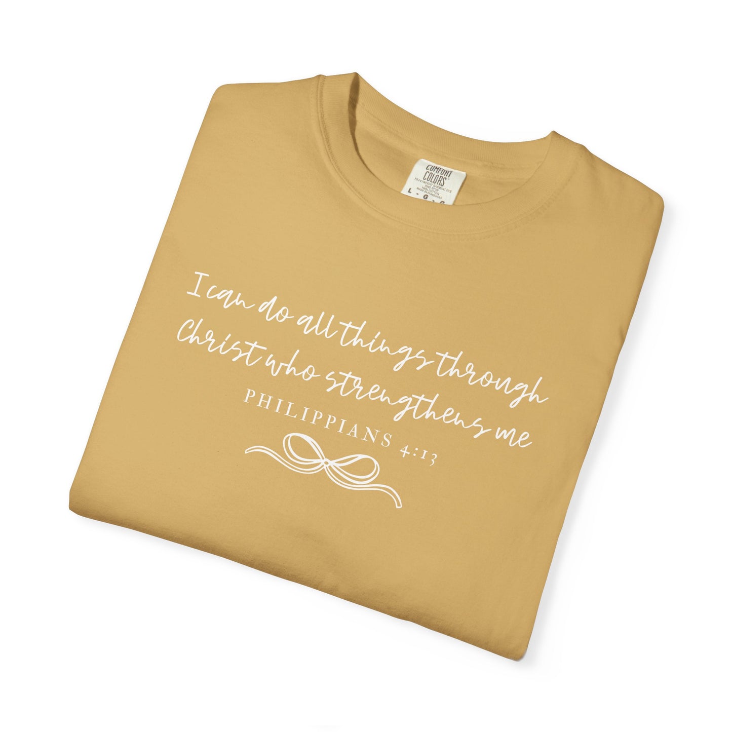 Philippians 4:13 Comfort Christian Tee