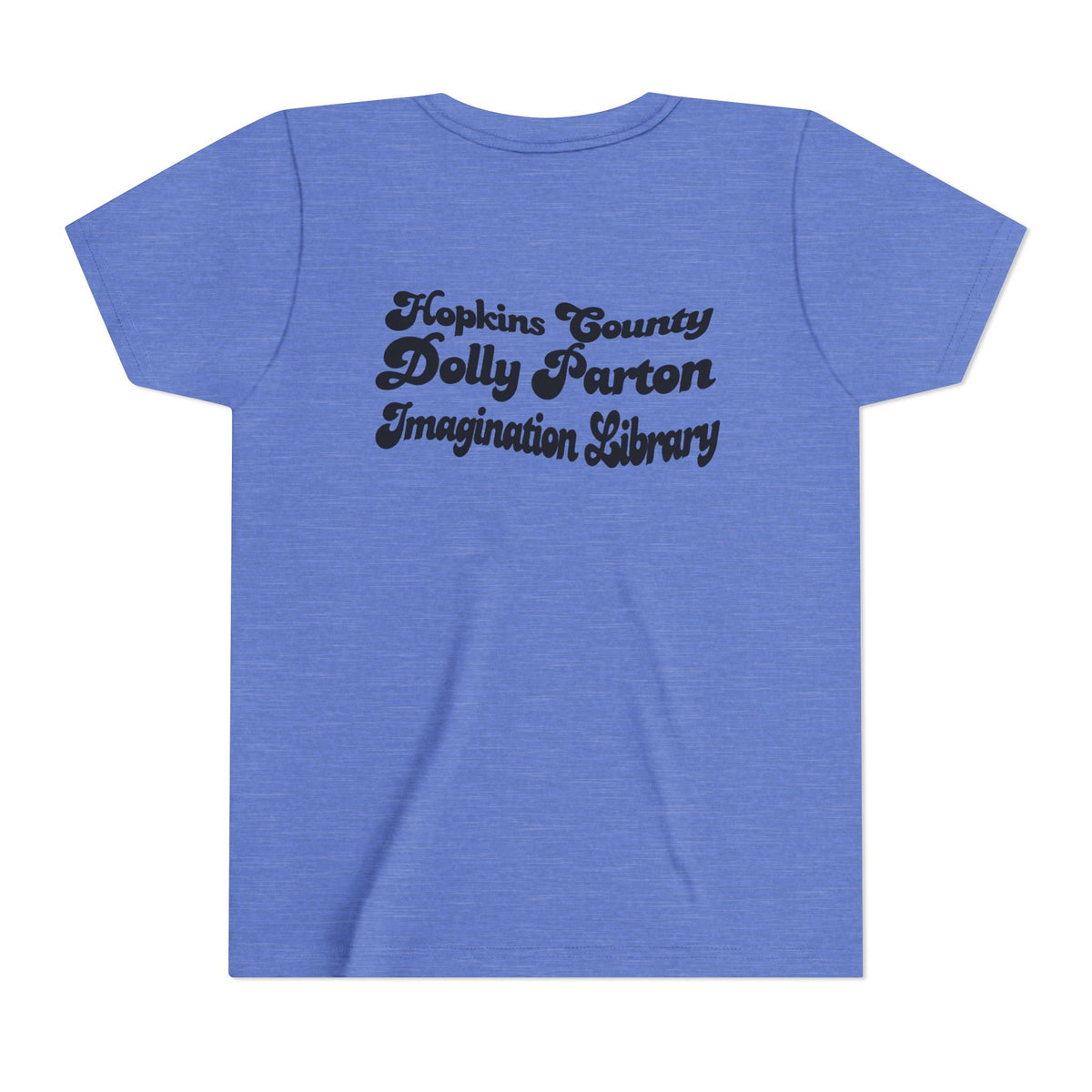 Blue Youth Tee — "What Would Dolly Read?" Dolly Parton Imagination Library Fundraising Shirt