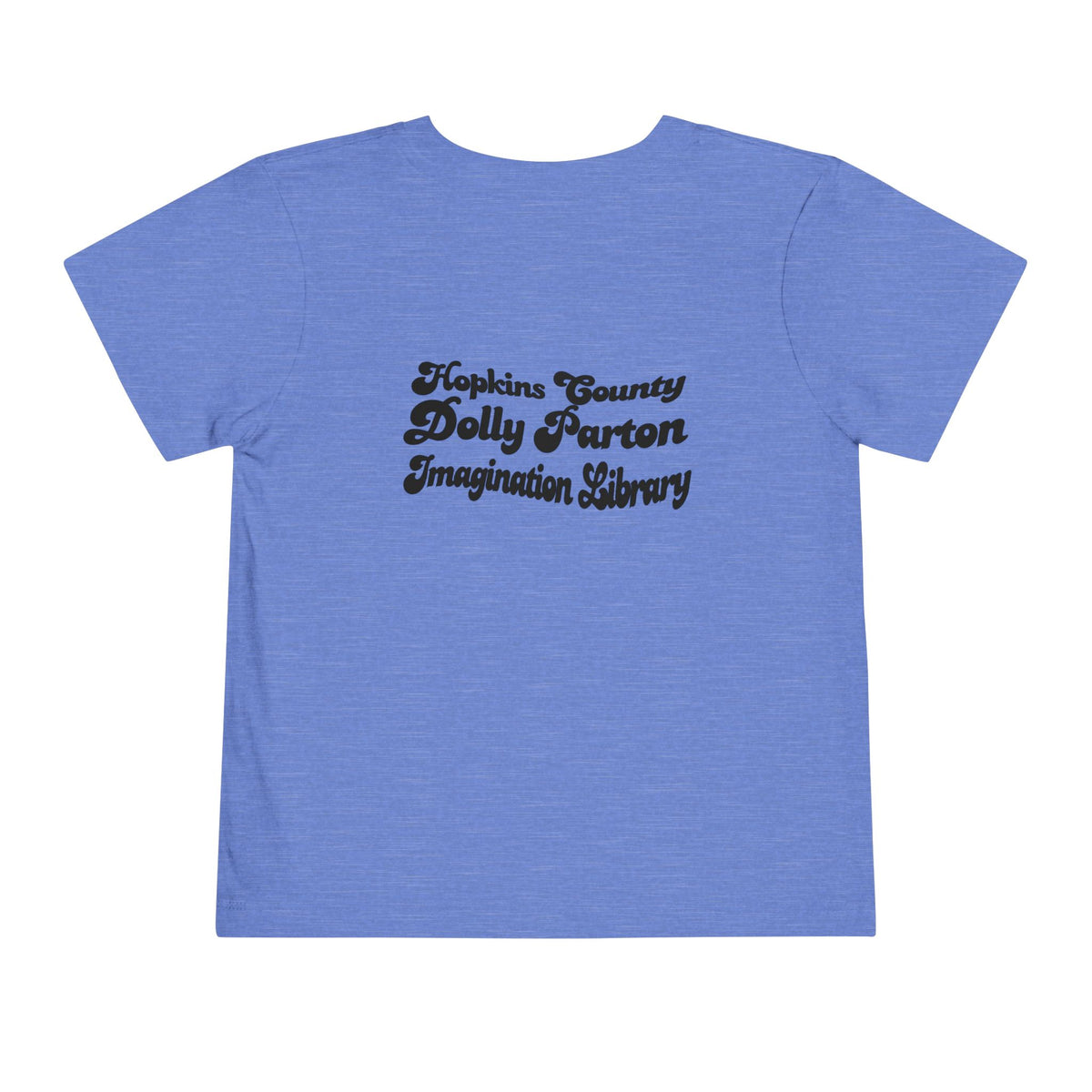 Toddler Tee — "What Would Dolly Read?" Blue Dolly Parton Imagination Library Fundraising Shirt