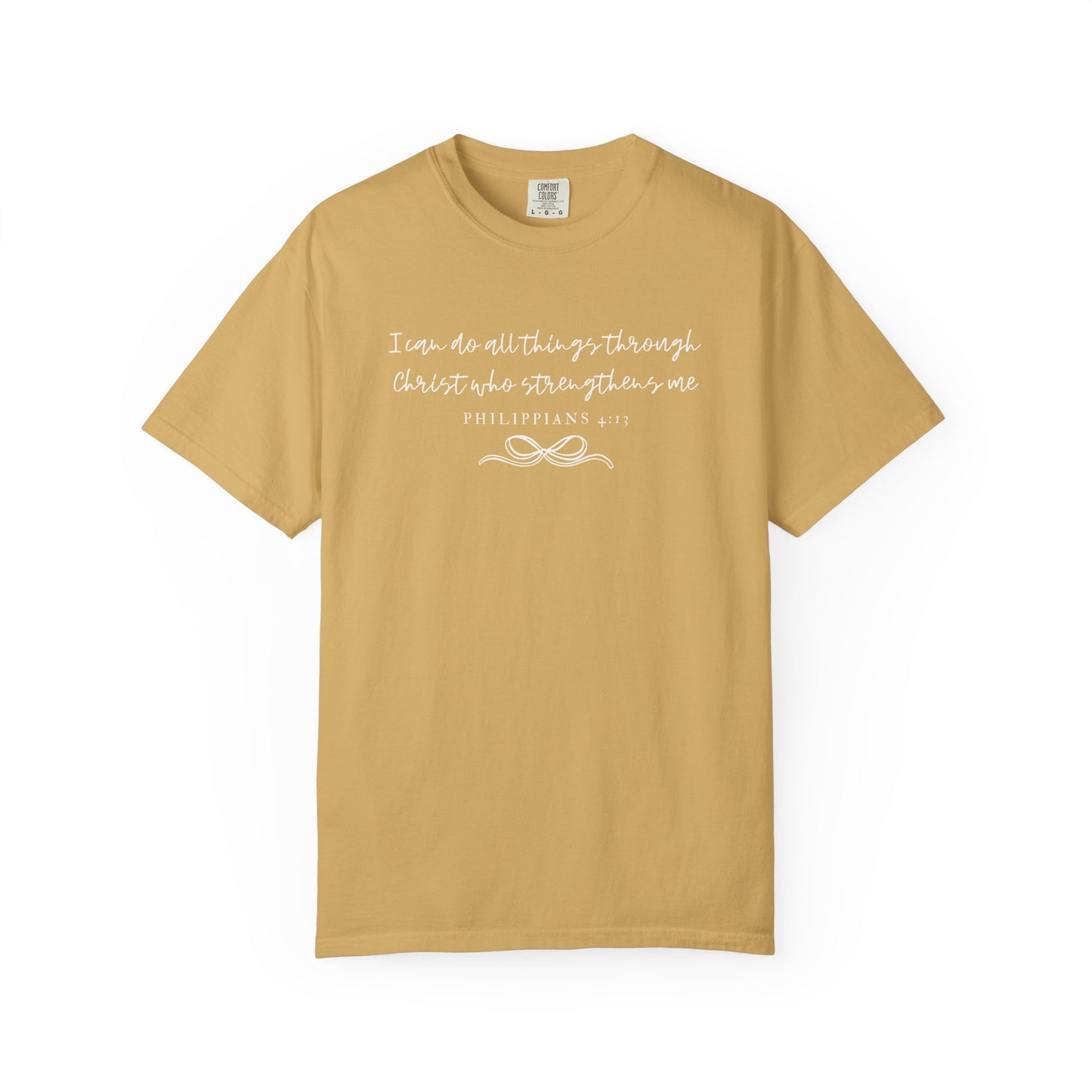 Philippians 4:13 Comfort Christian Tee