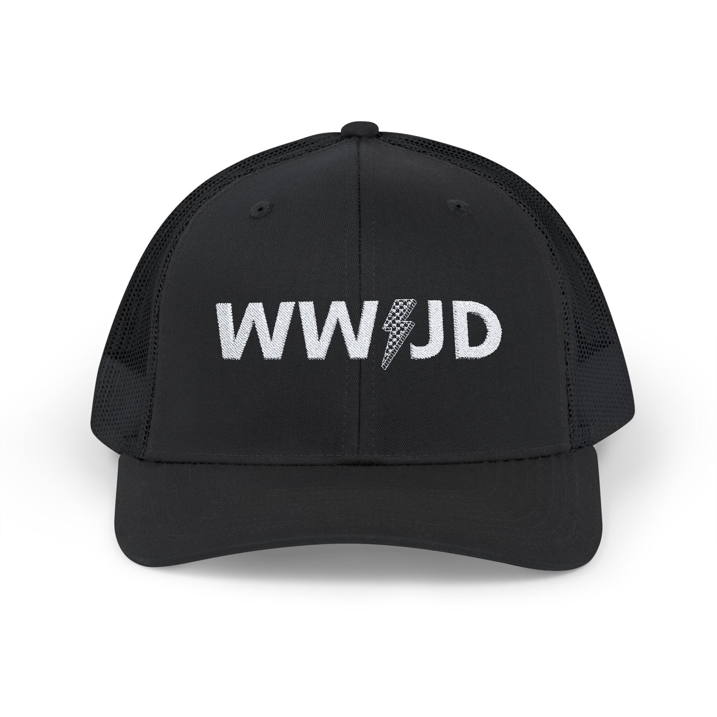 WWJD Snapback Trucker Cap