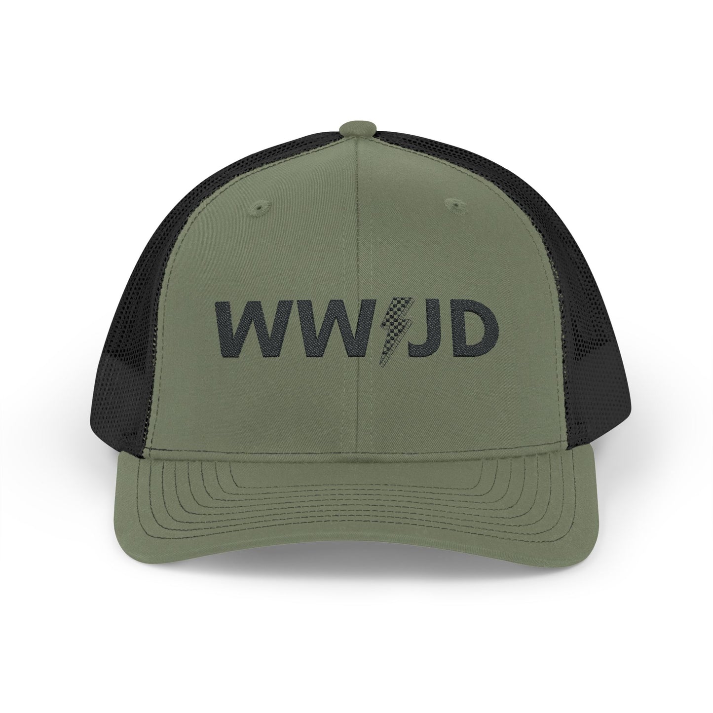 WWJD Snapback Trucker Cap