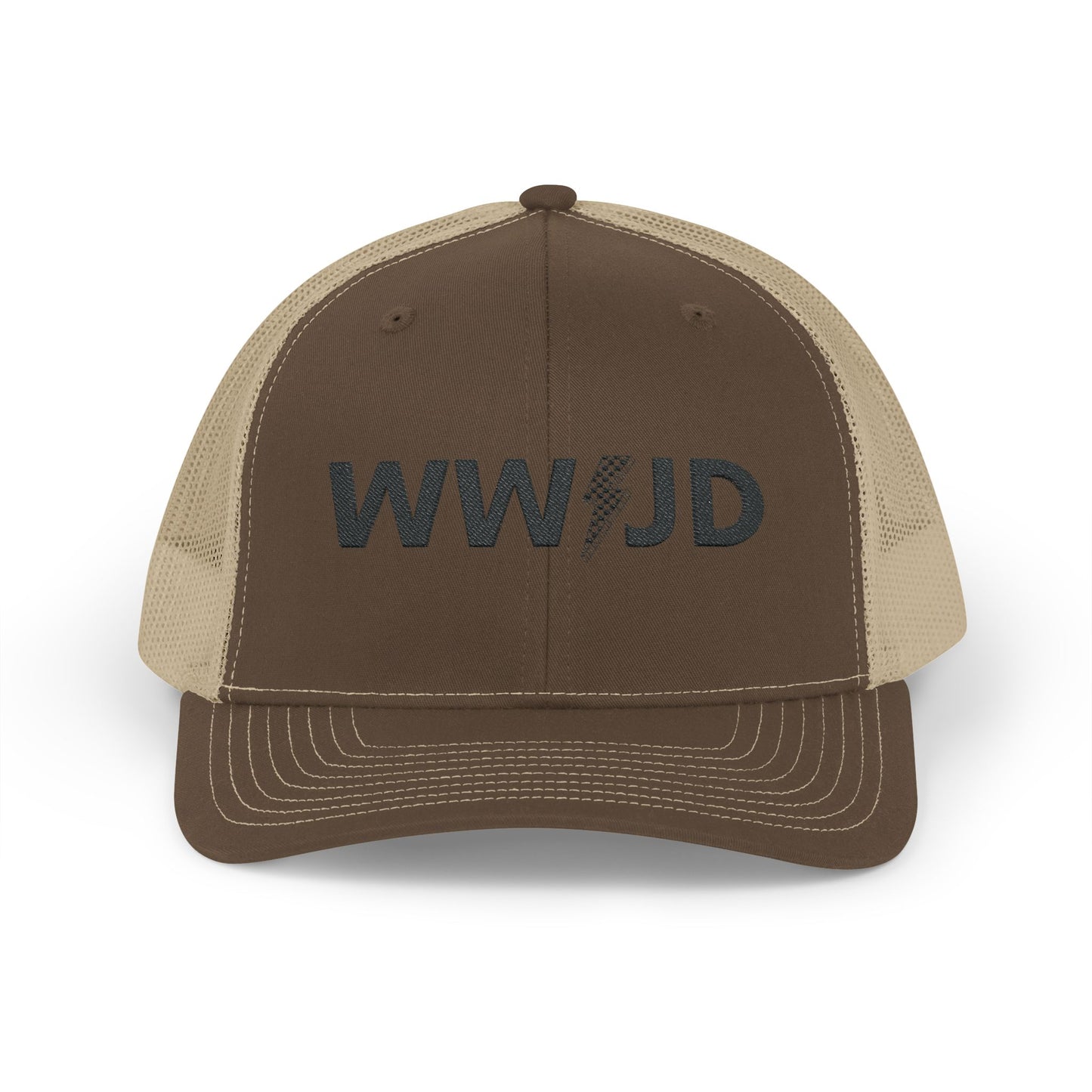 WWJD Snapback Trucker Cap