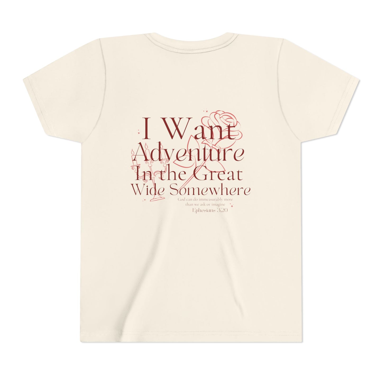 Girls "I Want Adventure" Bella Shirt