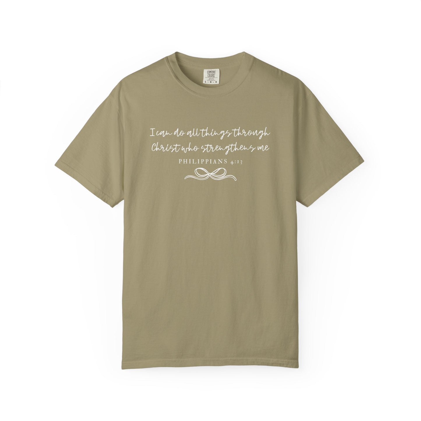 Philippians 4:13 Comfort Christian Tee